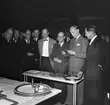 Byggnadsnämnden har sammanträde på Tekniska Gymnasiet. 23 oktober 1953.