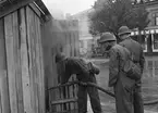 Försvarsuppvisning, Stortorget, Gävle. 13 september 1941.