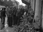 Försvarsuppvisning, Stortorget i Gävle. 13 september 1941.