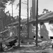 Bygge av Rotundan till Gävleutställningen sommaren 1946 med anledning av Gävle stads 500-årsjubileum