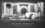 August Strindberg: Abu Casems tofflor. Karin Swanström Tournéen 1909. Karin Svanström. Född 1873 Norrköping, död 1942 Stockholm. Strindberg skrev den för sin sexårige dotter Anne-Marie. Ett sagospel för gamla och unga barn på vers. Handlingen utspelas i forntidens Bagdad.