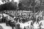 Medborgartåget på väg till Boulognerskogen