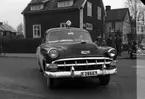 Ingenjör Falk från Arbrå, Hälsingland i bilkrock i november 1954. En Chevrolet 1954.