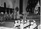 Lottakårens jubileum i Heliga Trefaldighetskyrkan.          25 januari 1948.