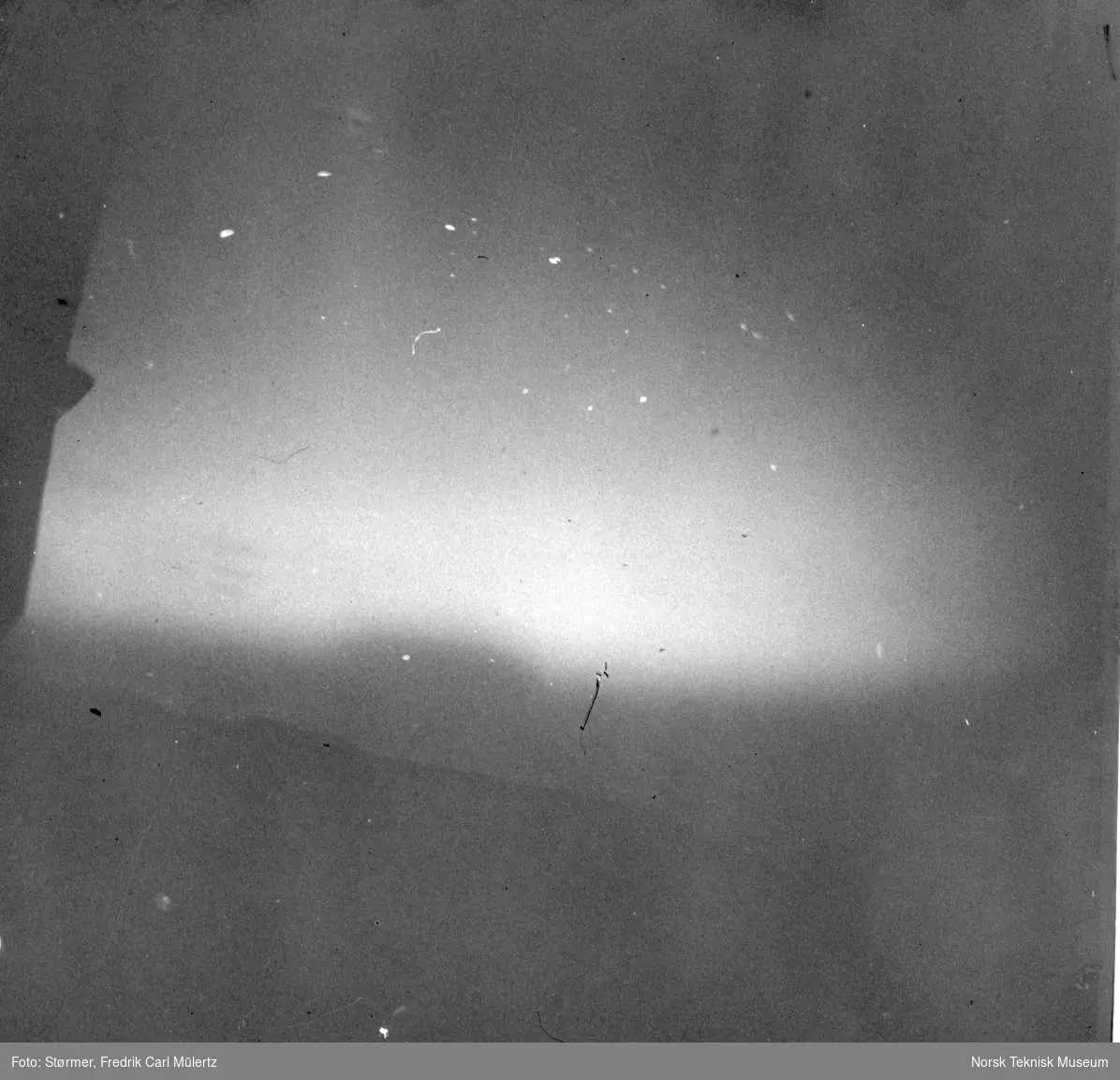 Nordlys, fra eske merket "Diaspositiver af nordlys 1911-1922"