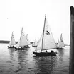 År 1938. Norrlandsregattan. Segelbåt. Reportage för Gefle Dagblad.