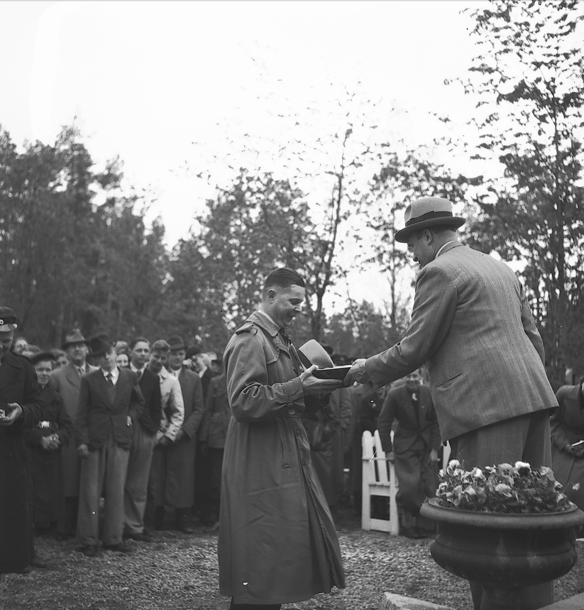 År 1938. Korparations skjutning. Reportage för Gefle-Posten

