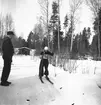 Februari 1938. Fettisdagstävling skidåkning.