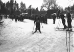 Februari 1938. Fettisdagstävling skidåkning.