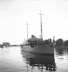 År 1938. Danskt Flottbesök. Inre hamnen. Reportage för Gefle Dagblad