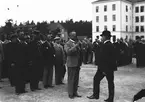 År 1938. Kamratmöte vid Kungsbäck. Reportage för Gefle Dagblad