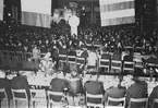 Gefle Varvs 75-årsjubileum på Rotundan, Folkparken.
12 december 1948. Gävle Varv anlades 1873. Efter en konkurs 1921 bildades Gefle Varfvs och Verkstads Nya AB.