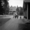 Ludvigsbergs skola. Öppnande av Valboutställningen. 19 juli 1945.