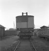 Lyftkran vid Gävle Norra station. 3 deceber 1948. Levereras till Överbanmästare Stenman.