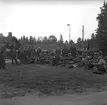 Korporationsskjutning, skjuttävling för lag. 26 maj 1949. Reportage för Gefle Dagblad.