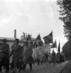 Folknykterhetens dag. Demonstrationståg till Boulognerskogen. År 1949. Reportage för Gefle Dagblad.