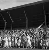 Svenska Flaggans Dag festligheter på Strömvallen. 6 juni 1949.