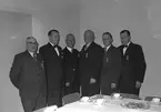 Postkontor medaljutdelning i lunchrummet. 15 november 1949.