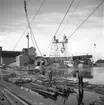 Linbana vid Korsnäs fabrik. 27 augusti 1947. Nordströms Linbanor AB, Vasagatan 16, Stockholm.