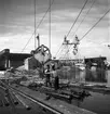 Linbana vid Korsnäs fabrik. 27 augusti 1947. Nordströms Linbanor AB, Vasagatan 16, Stockholm.