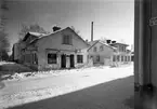 Kaplansgatan och Staketgatan. 28 februari 1955