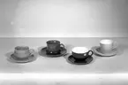 Husgeråd, kaffekopp.  Den 16 januari 1962
Bobergs Fajansfabrik AB.