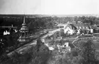 Soldatkyrkan och klockstapeln vid I 14.