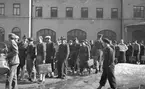 Rekrytinryckning. År 1942. Reportage för Arbetarbladet