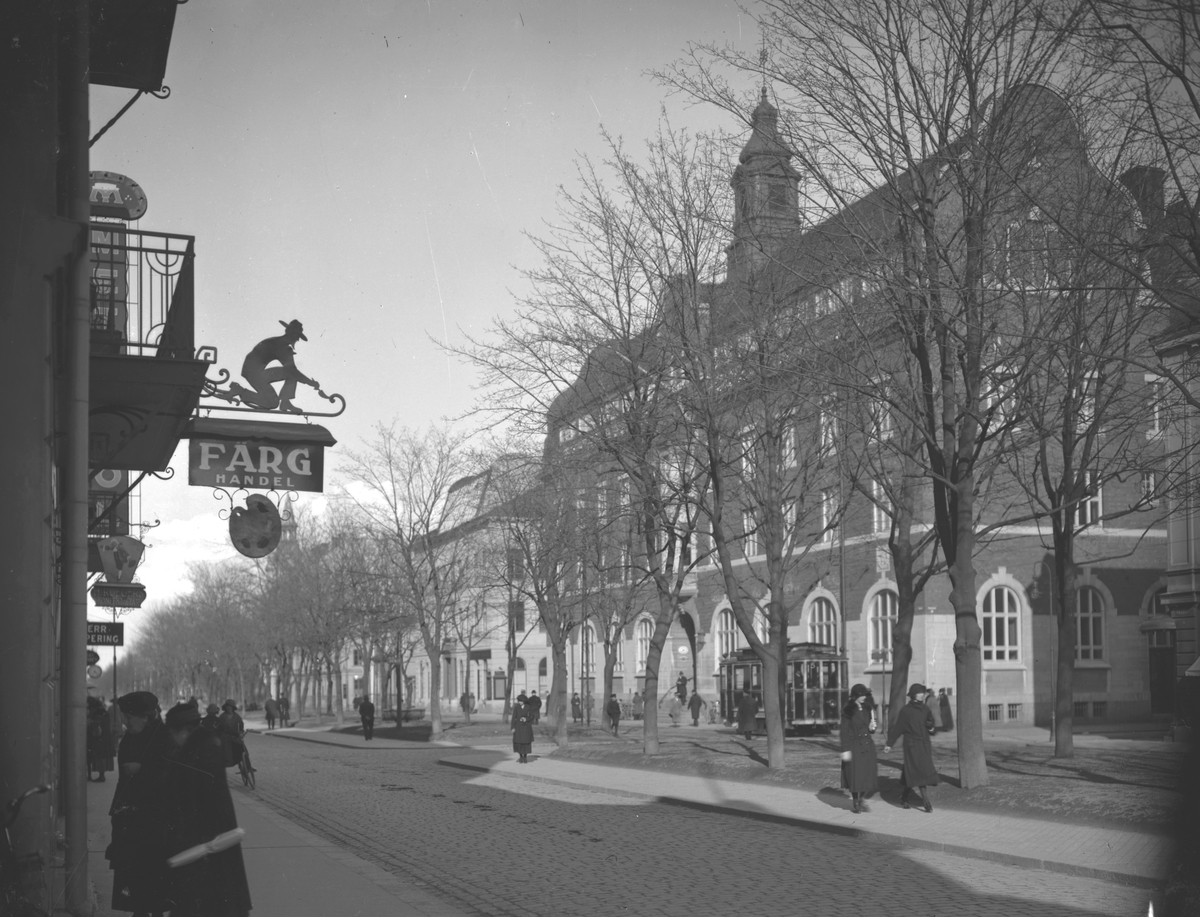 Nygatan, med Carl Larssons atelje i bakgrunden

