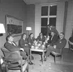 Möte och kaffe i Föreningshuset. Korsnäs AB. År 1962.