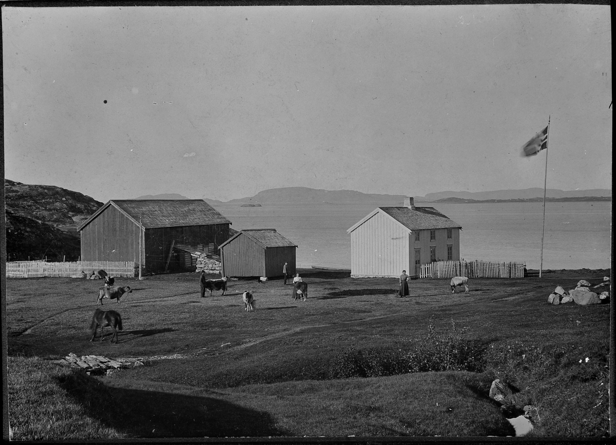 Gårdsbruk på Jøssund ca. 1910