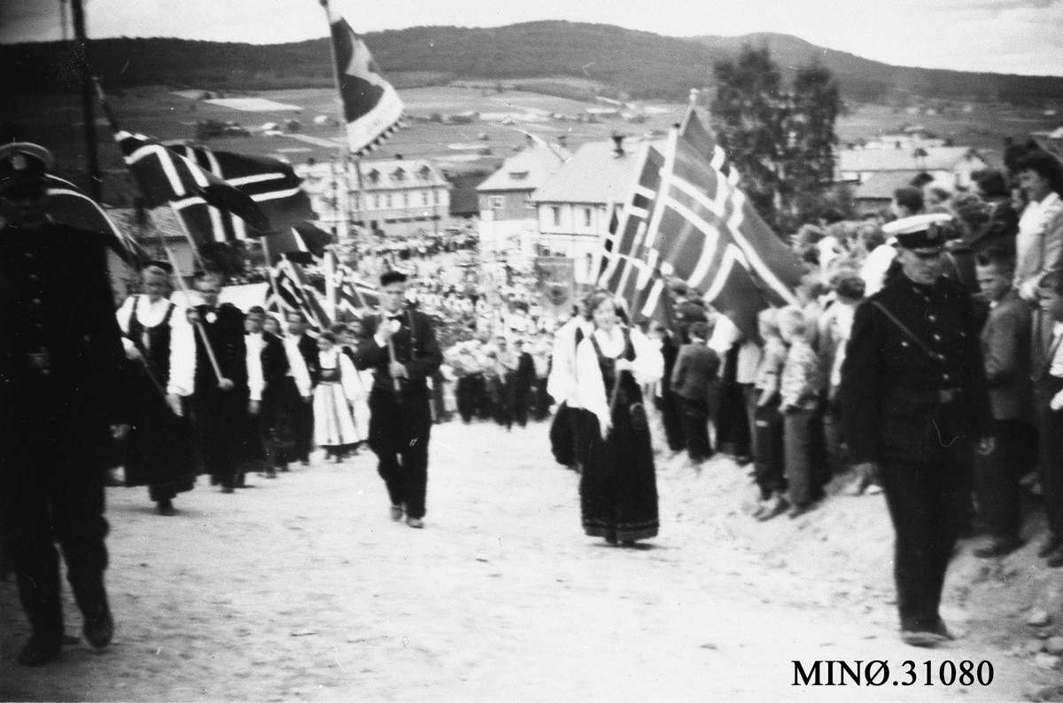 Stevnetoget på landstevnet på Tynset i 1957.