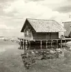 Motiv från Väderskär.

Tidemans stuga och småbodar i norra delen av byn.