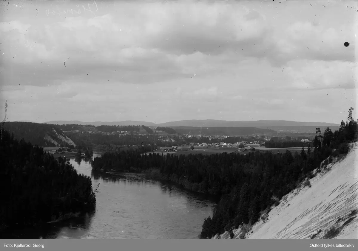 Oversiktsbilde fra Hønefoss.