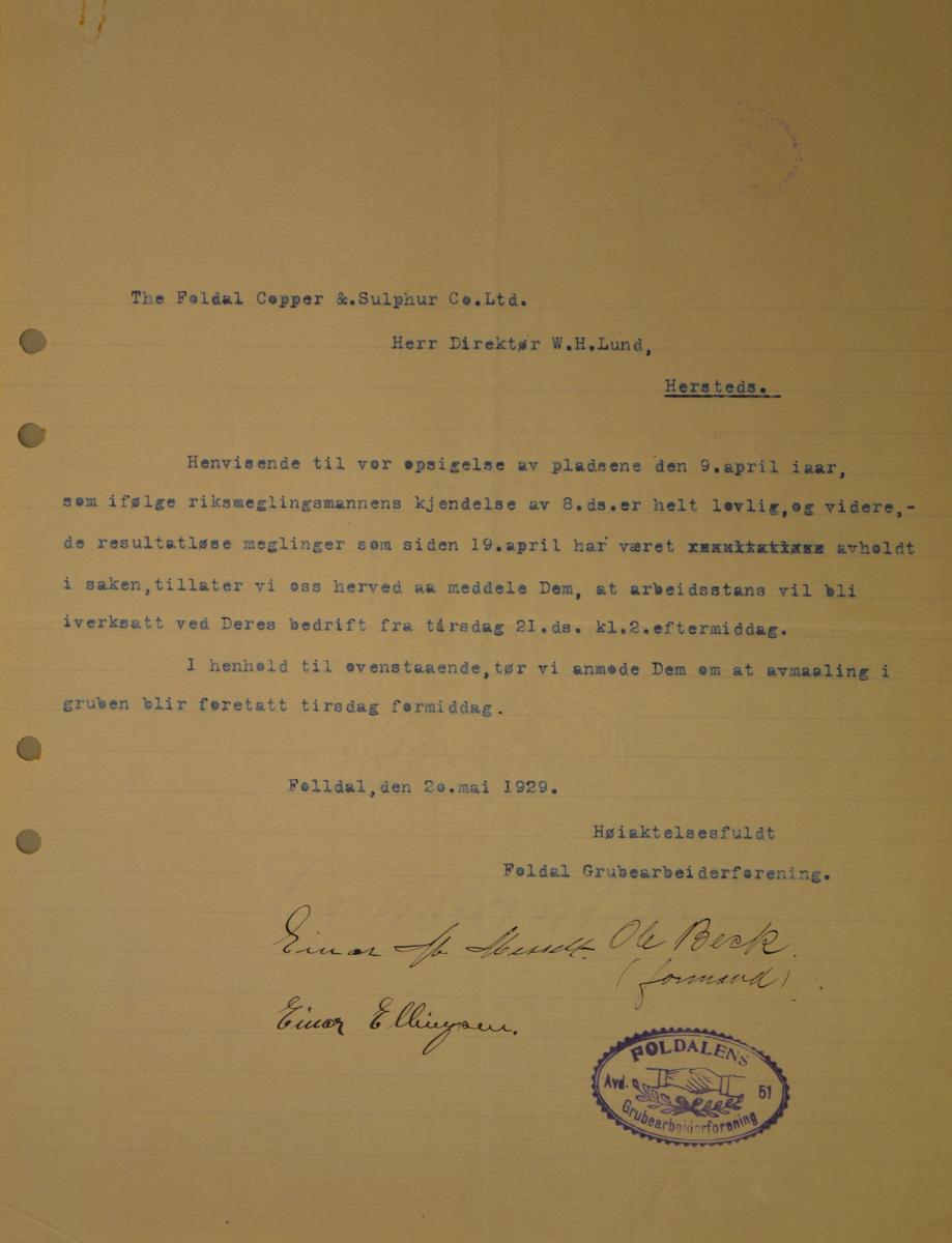 gammelt dokument folldal verk