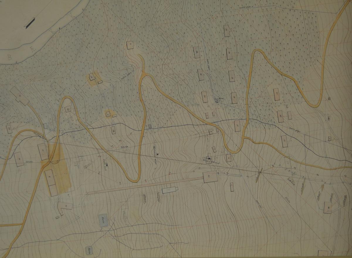 gammelt kart Folldal verk