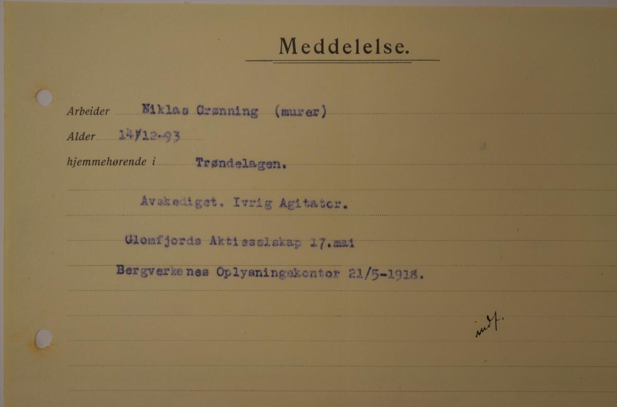 gammelt dokument folldal verk