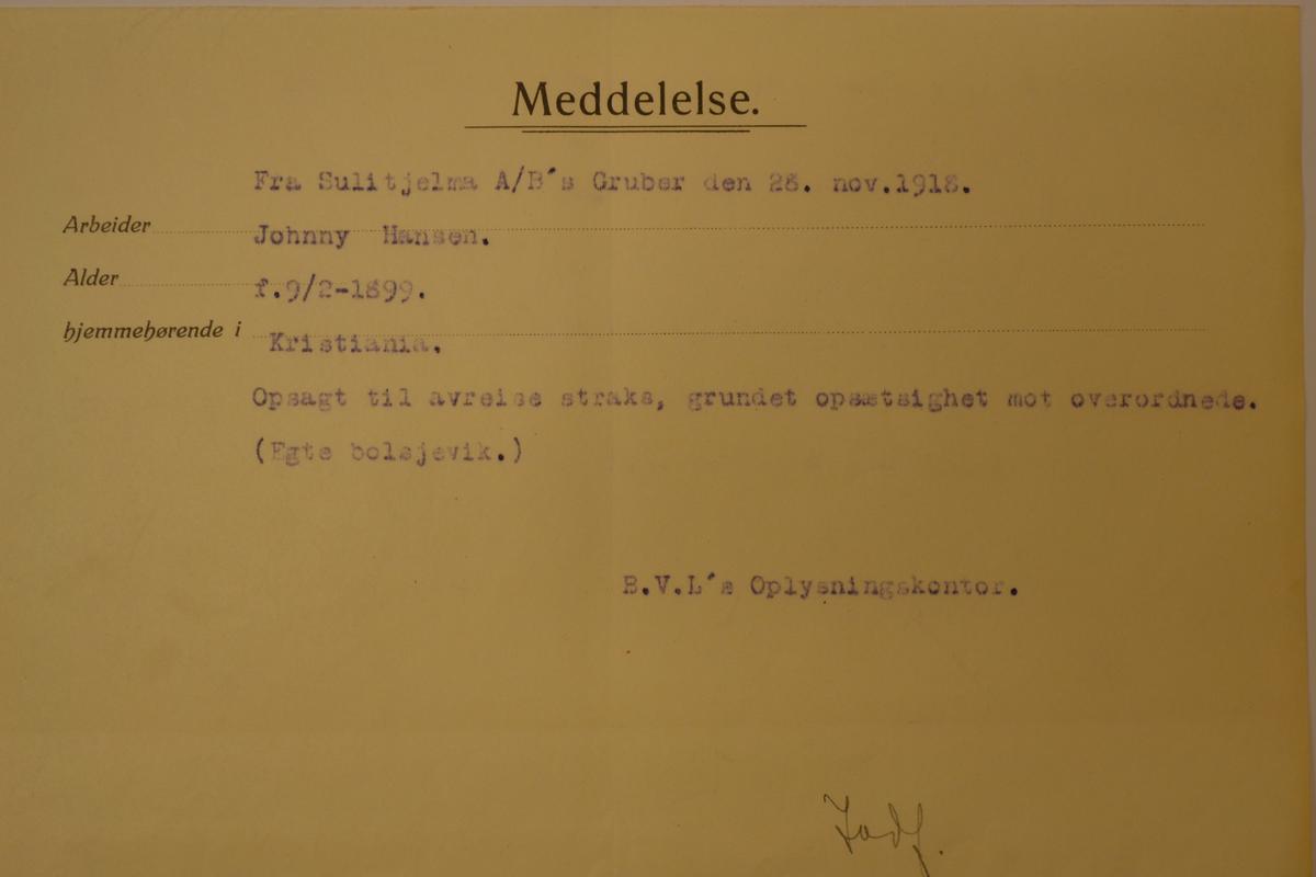 gammelt dokument folldal verk