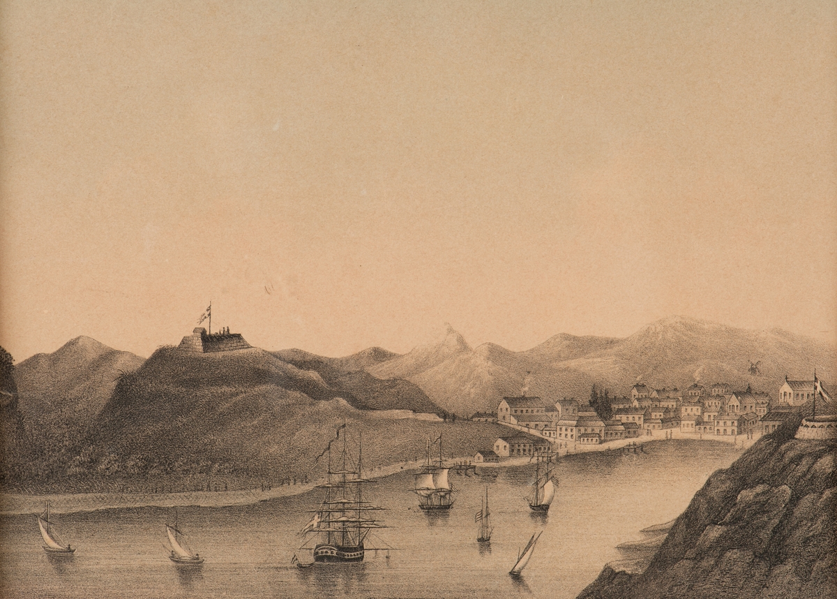 Inloppet till hamnen i Gustavia, Saint Barthelemy.