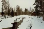 Fotografisk dokumentation av Stångåns översvämning vid Ösjöfors handpappersbruk.