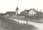 Hjorteds kyrka och skolhus. Kyrkan invigdes 1780 och skolan 1898.