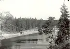 Vägbygge invid sjön Hjorten i Hjorted 1932.