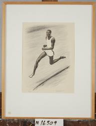 "Negerlöpare" [Litografi]