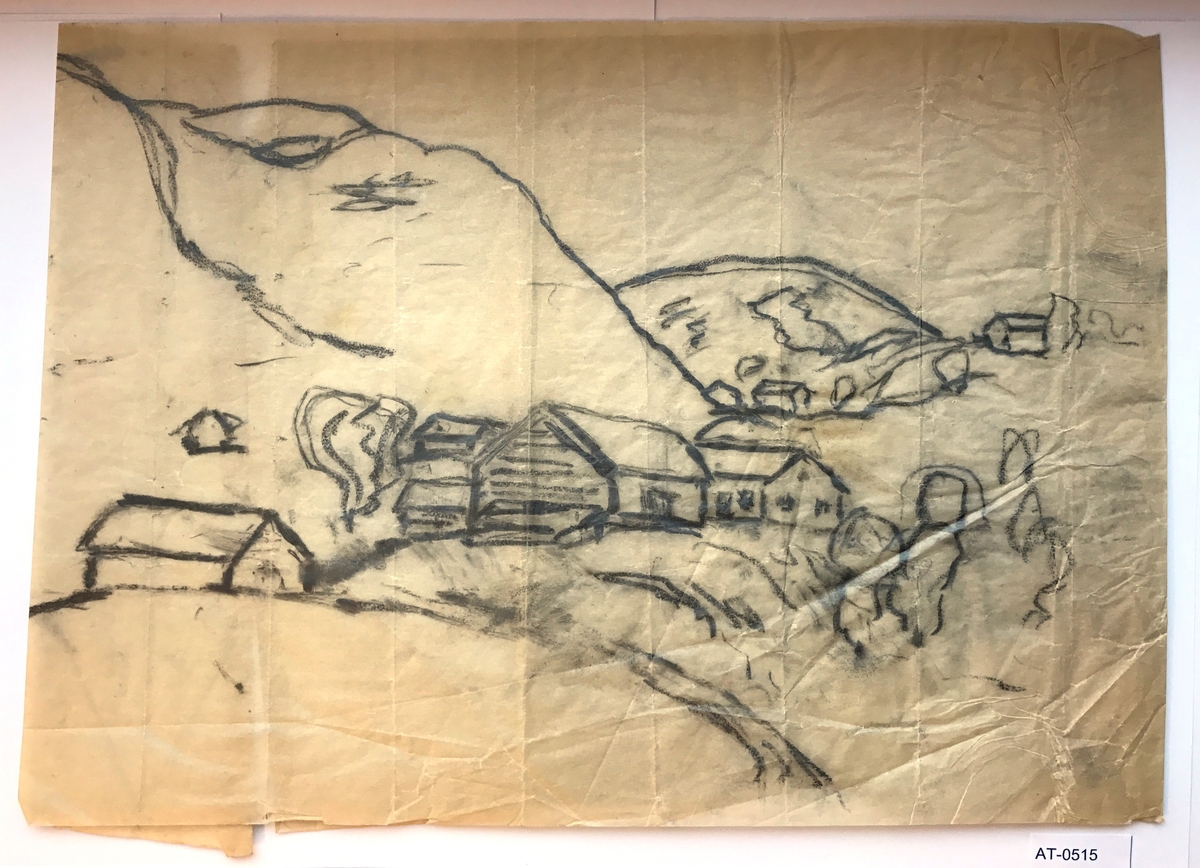 Anderstunet i Sanddalen [Tegning]