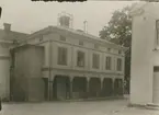 Från Stadshotellets gård i Gamleby.