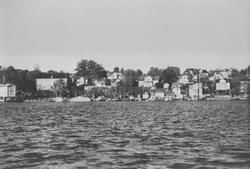 Utsikt över fiskarhamnen Dalarö år 1974.