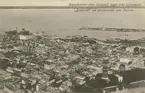 Fotot är ett av de äldsta flygfotona över Kalmar. Troligen är det taget från luftskeppet Bodensee då detta 1919 flög från Berlin till Stockholm.