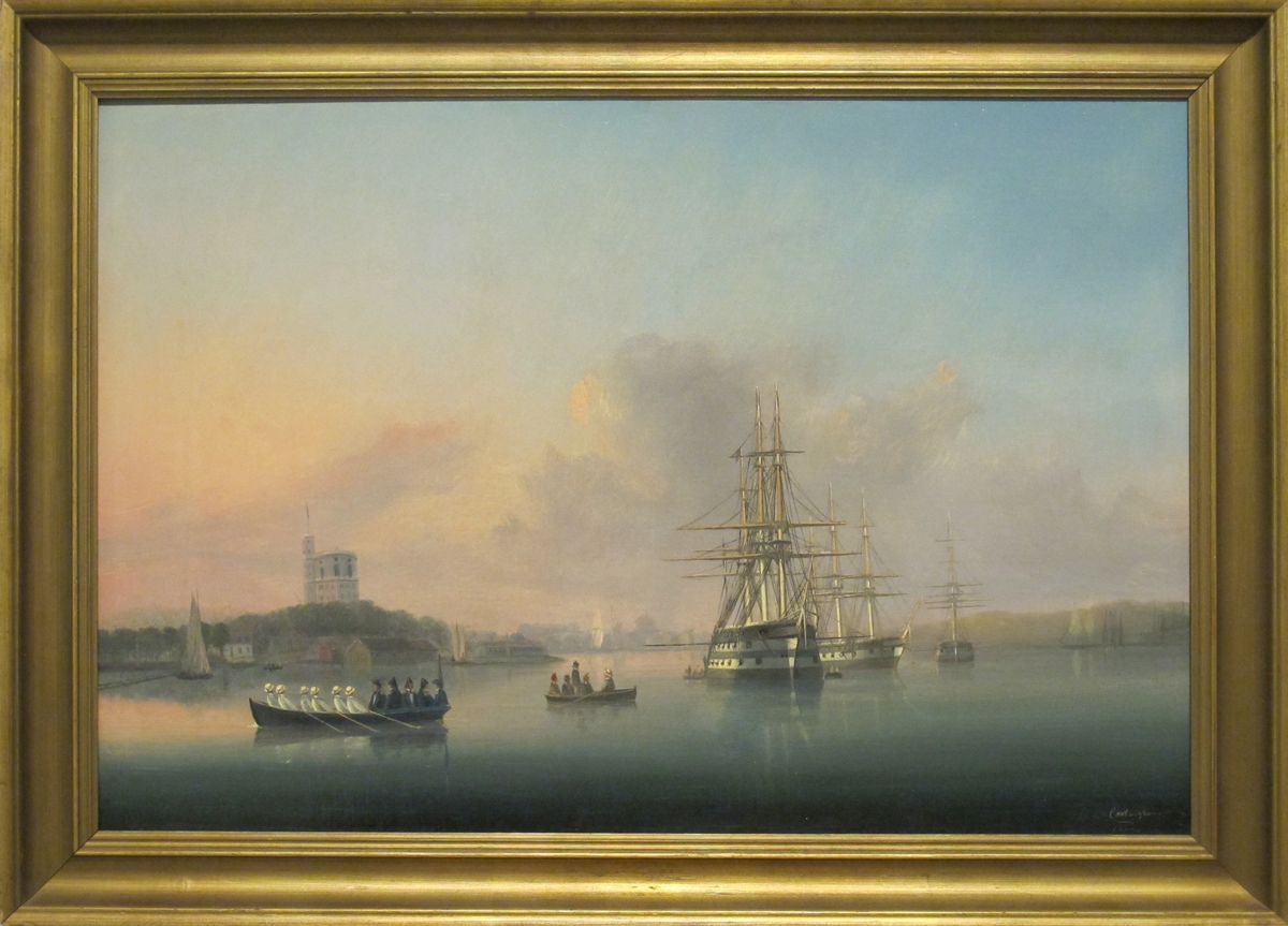 Linjeskepp och fregatter vid skeppsholmen