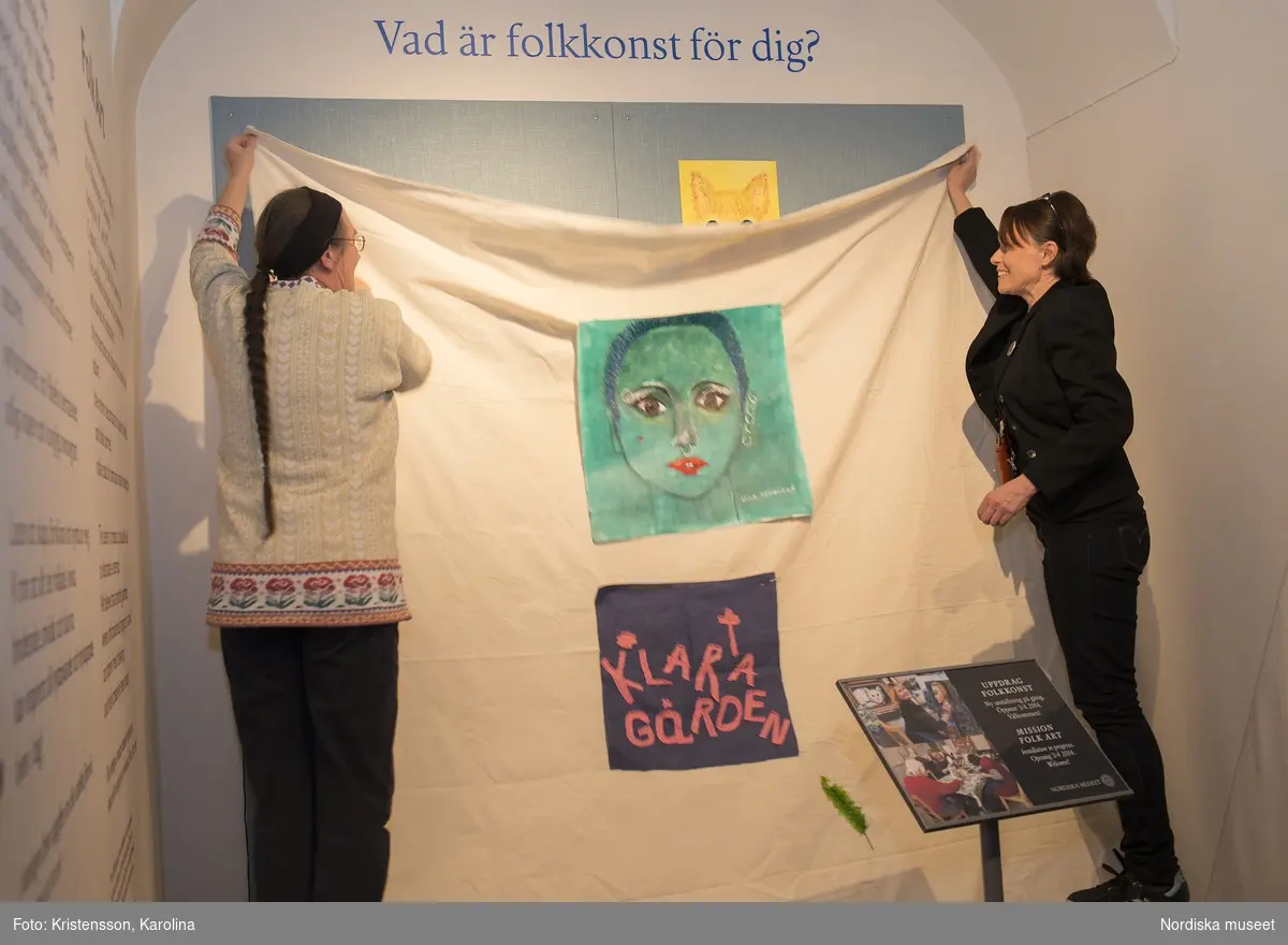 Vernissage utställningen "Vad är folkkonst för dig"