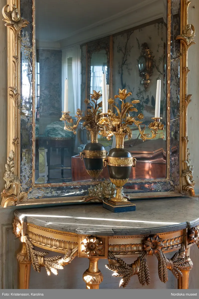 Svindersvik, Stora huset, interiör plan 1, detaljer